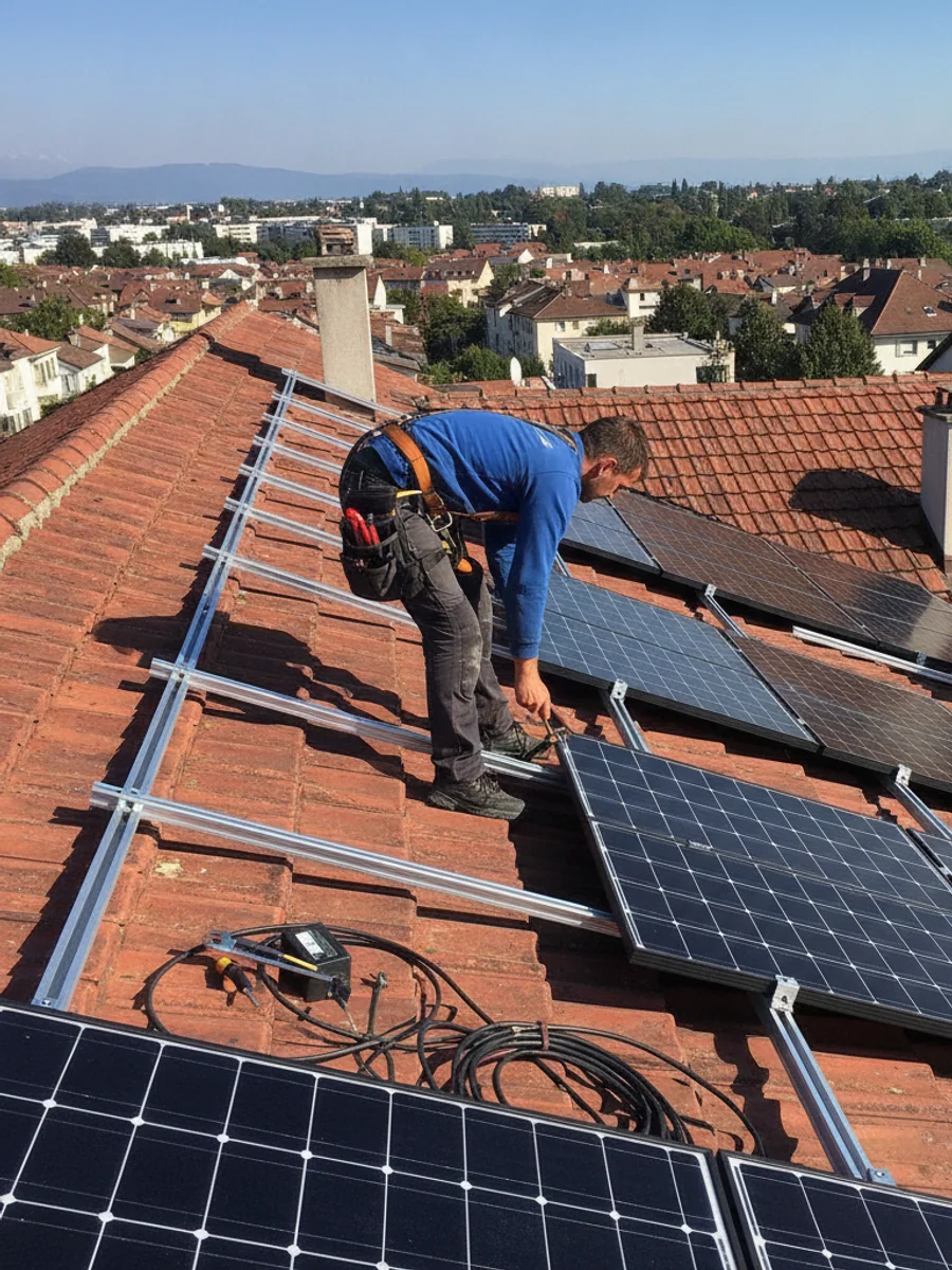 Étude & installation photovoltaïque à Eaux-Vives Genève